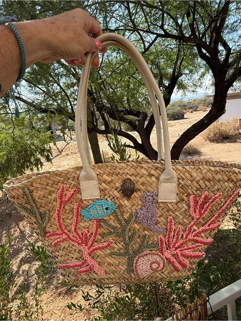 Kurt Geiger London Kensington Sea Basket Tote-EUC - Picture 2 of 9